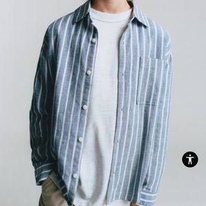 Zara striped button up shirt. 11-12 yrs